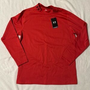 Under Armour ColdGear Long Sleeve Shirt – Orange – NEW w/ Tags